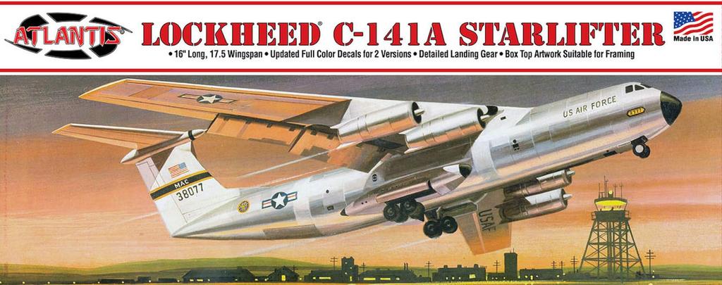 Atlantis Models 1/108 C-141 Starlifter Plastic Model ATLAMCA376 (Airplane)
