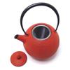 Nambu Ironware Hinomaru Iron Teapot 600cc with Tea Strainer Akane/10283