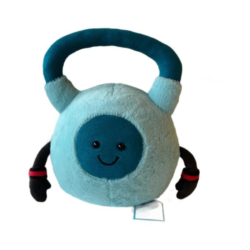 Amuseables Jellycat Гантель для тренировок Плюшевая игрушка с мягким коротким плюшем Для подарка и коллекции