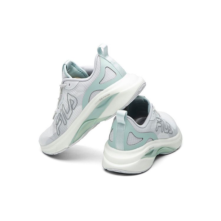 Fila Атлетика Удобная Универсальная Ткань Синтетическая Кожа Низкий Верх Тренировочные Кроссовки для Бега Женские кроссовки Серый Белый A12W112203FBB