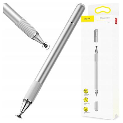 Стилус Ручка 2В1 Baseus Golden Cudgel (Серебро)