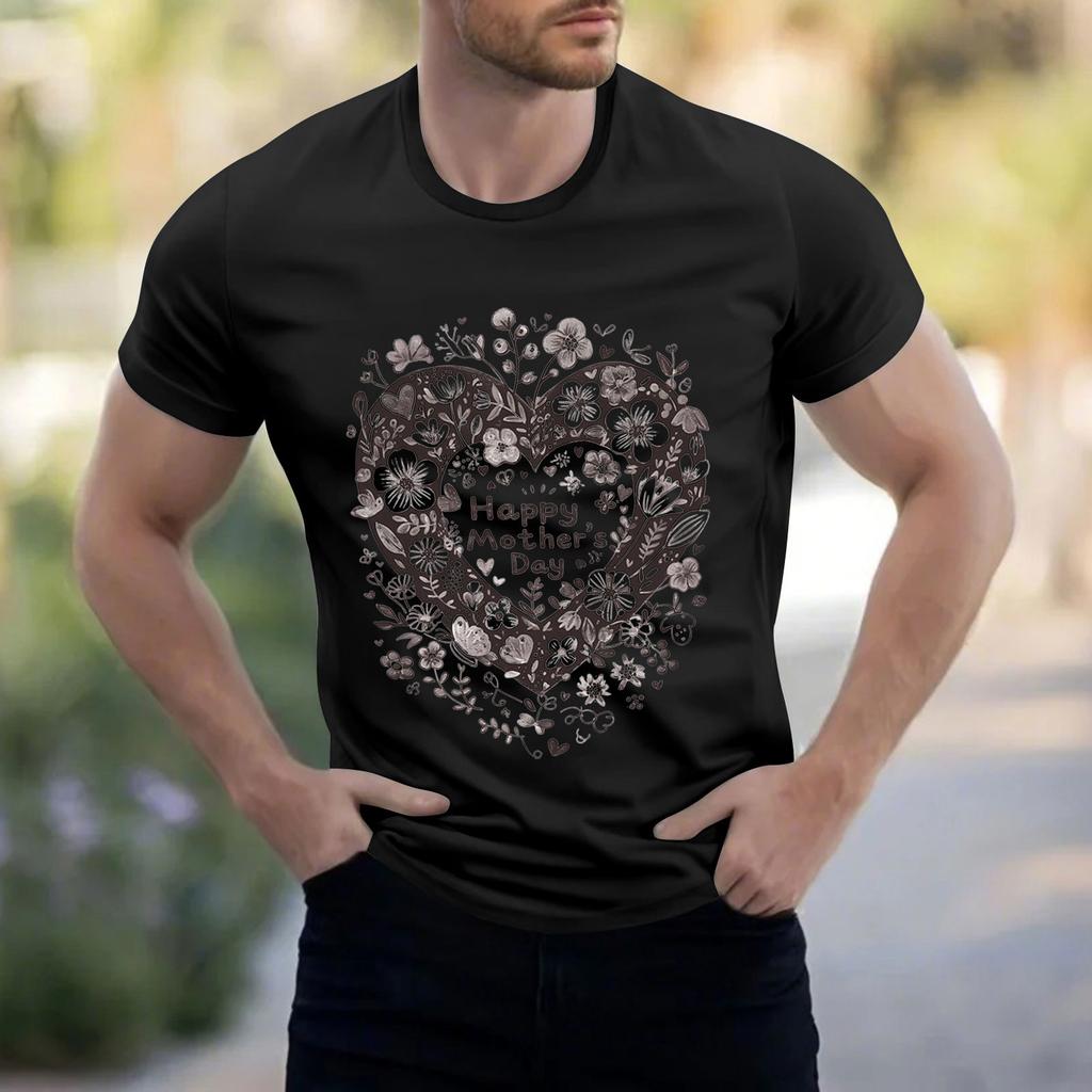 Men's Stand Collar Short Sleeve Shirt Loose Leisure Holiday Shirt Man