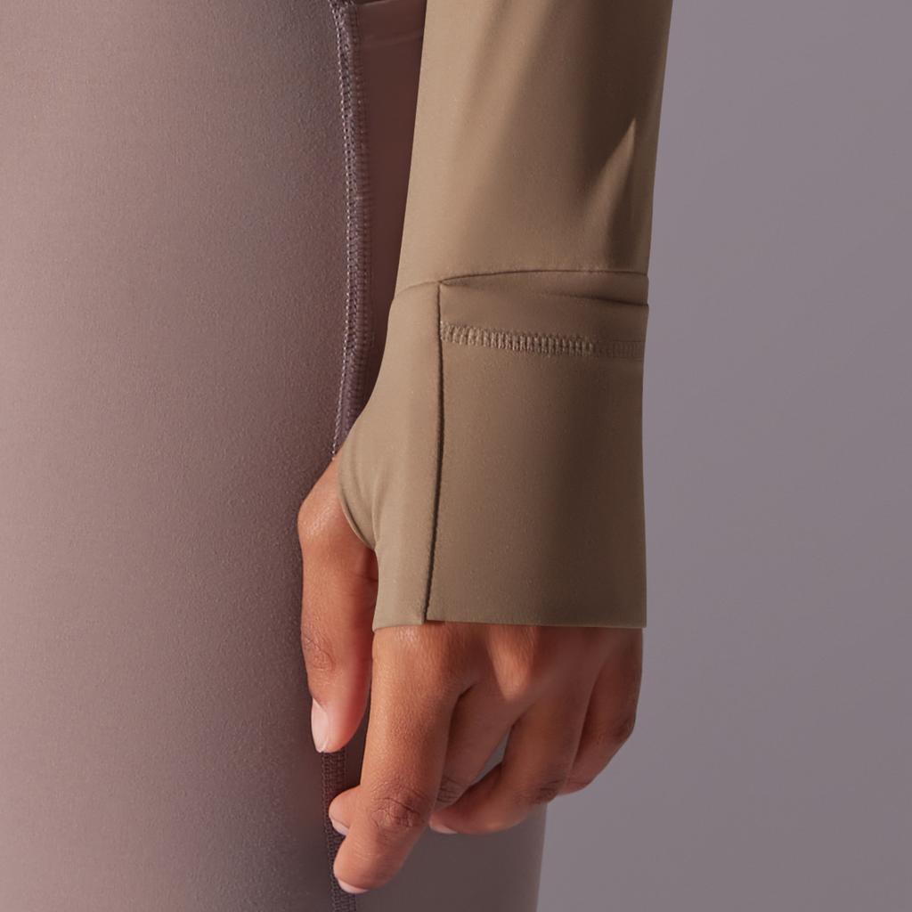 New Double-sided Nylon Brushed Sports Zipper Stand Up Collar Yoga Jacket, Sports Running Fitness Long Sleeved Top For Women