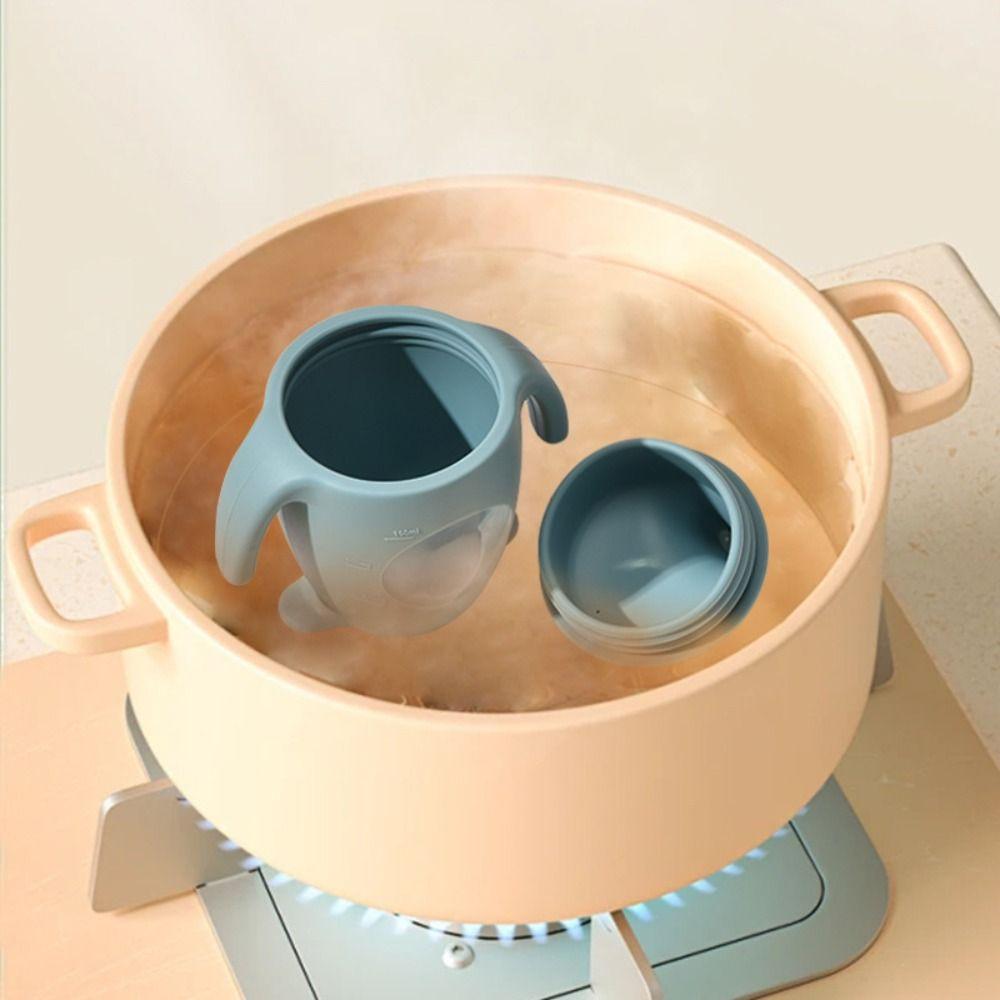 Silicone Baby Silicone Sippy Cup Learning Cup Transparent Cups Fashion Cartoon Water Bottle Baby