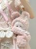 Adorable Plush Rabbit Crossbody and Backpack - Soft, Cute, and Girly Cartoon Bag