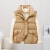 Wind Autumn and Winter Loose Vest Short Vest Women's Down Cotton Clothes Vest Jacket