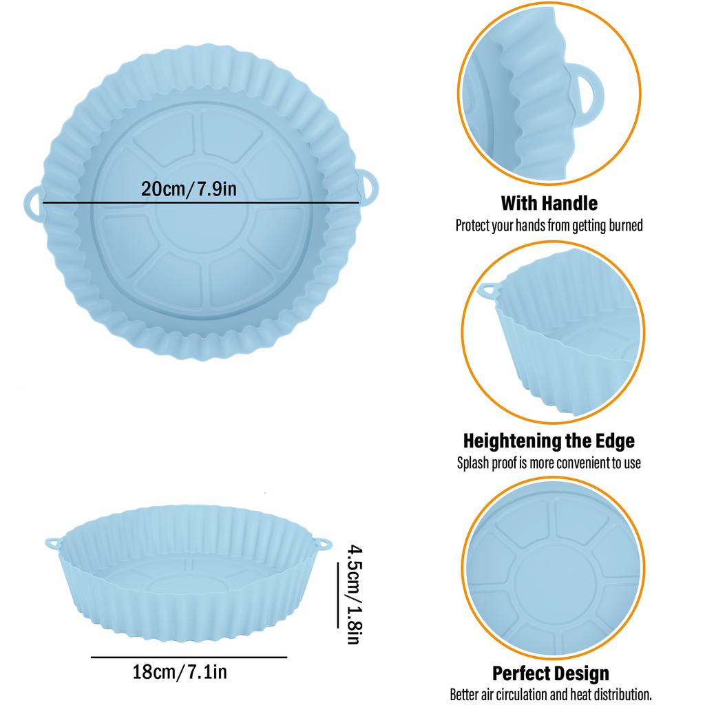 Силиконовая фритюрница, противень, противень, сковорода, силиконовая форма для жареной курицы, коврик-корзина, сменный коврик для фритюрницы, кухонные аксессуары