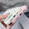 Для iPhone 16 Pro Max 15 Pro 14 13 12 11 чехол с цветочным принтом матовая кожа текстура TPU мягкий ударопрочный тонкий чехол для телефона