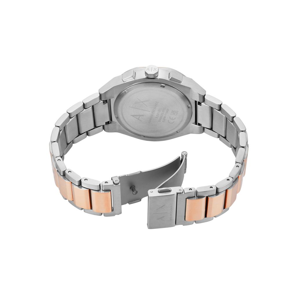 [AX Armani Exchange] Часы NA AX4181 мужские, серебро и розовое золото