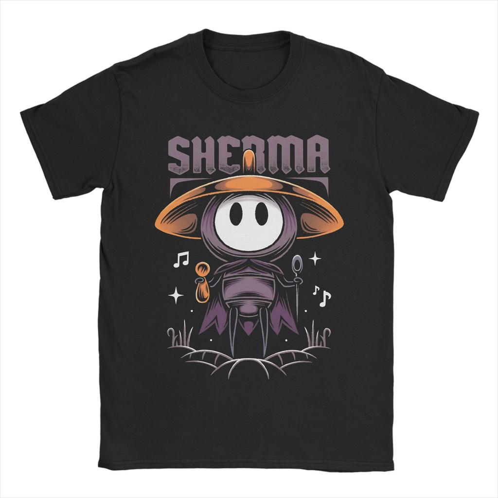 Мужская Женская Печатная Футболка с принтом Hollow Knight Silksong Sherma Хлопковая Футболка Одежда