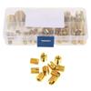 Self Tapping Insert Thread    Tool Nut Inserts with Great Strength and Stability for Metal and Plastics Processing Industry 50Pcs Brass Inserts C