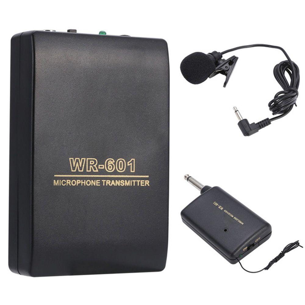 Portable Speech Speaker Clip Mic System Lavalier Lapel Wireless Microphone FM Transmitter Receiver
