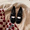 Su Li Girl with Round Head with Thick Heel Mary Jane Single Shoes Woman