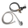 Shampoo Bowl Faucet Kit Salon Bed Replacement Kit 23.6in Hand Twist Faucet 47.2in Soft Hose Hot Cold Switch Spayer