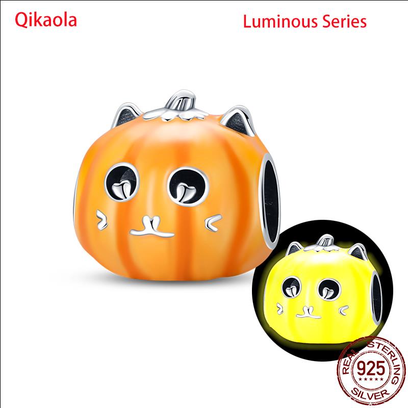 Original 100% sS925 Sterling Silver Luminous Octopus Ocean Series Charms Fit Bracelet DIY Beads Ms Jewelry Gift New In