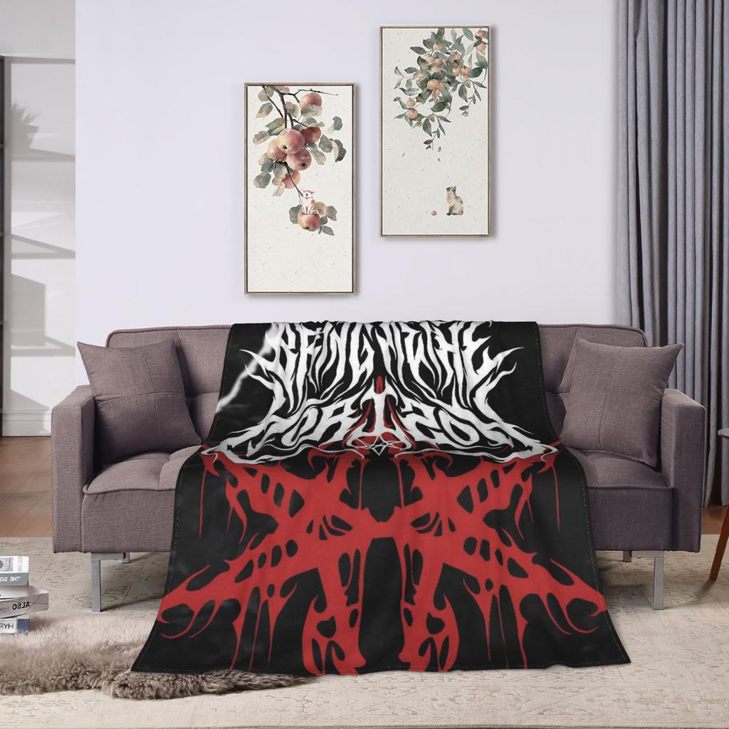 BMTH Bring Me The Horizon Blanket Travel Office Plush Bedding Throws Street Trend Couch Bed Flannel Bedspread Sofa Bed Cover