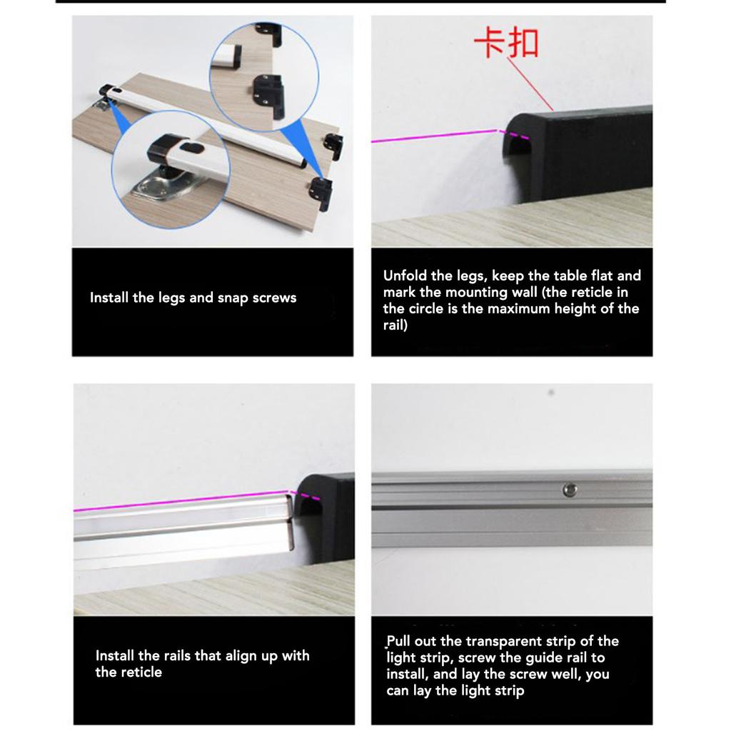 Аксессуары для автодома Складная ножка стола и направляющая 28,5 дюйма Складные ножки 38,6 дюйма Двойные направляющие для яхты на колесах
