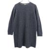 Wool Blend Long Sleeve Knit One Piece 38 Gray Women Used
