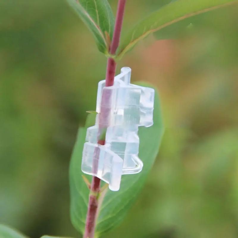 5/25/30/50/100PCS Plastic Seeding Grafting Clip Tomato Clip Gardening Accessories Plant Support Clips Plant Stand Grafting Tools