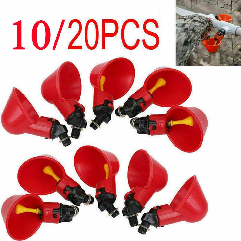 Chicken Coop Feed Quail Plastic Automatic Drinker Plastic Chicken Hen Poultry Water Drinking Cups