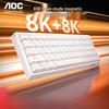 Игровая клавиатура AOC K68, беспроводная, трехрежимная, RGB, с магнитными переключателями