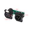 Stage Beam Lighting Device Accessories Three Core Xlr Socket With Signal Board /Xlr Socket With The Pcb Pannel