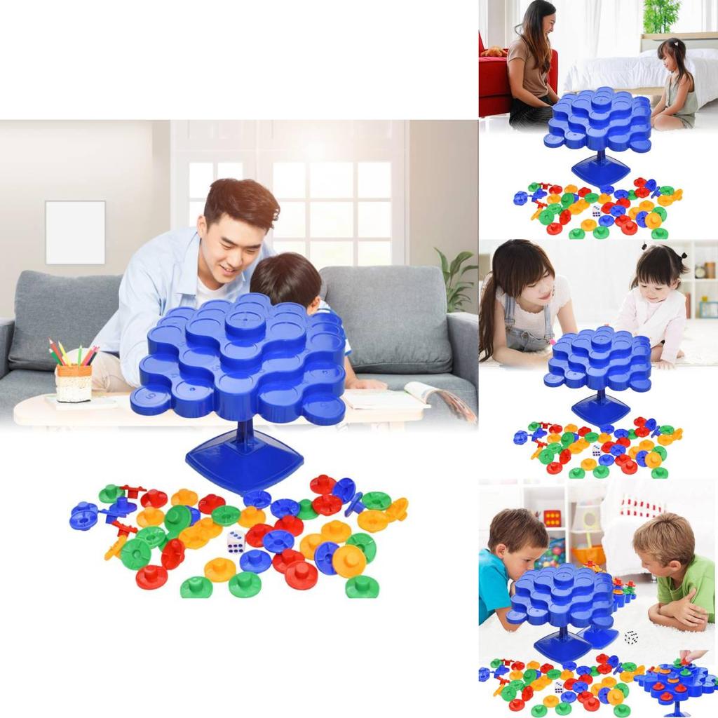 Colorful Stacking Balance Board For Family Fun Dual Player Educational Toy For Children