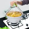 New Universal Kitchen Stainless Steel Foldable Hot Dish Plate Bowl Clip Pots Gripper Crockery Holder Cla