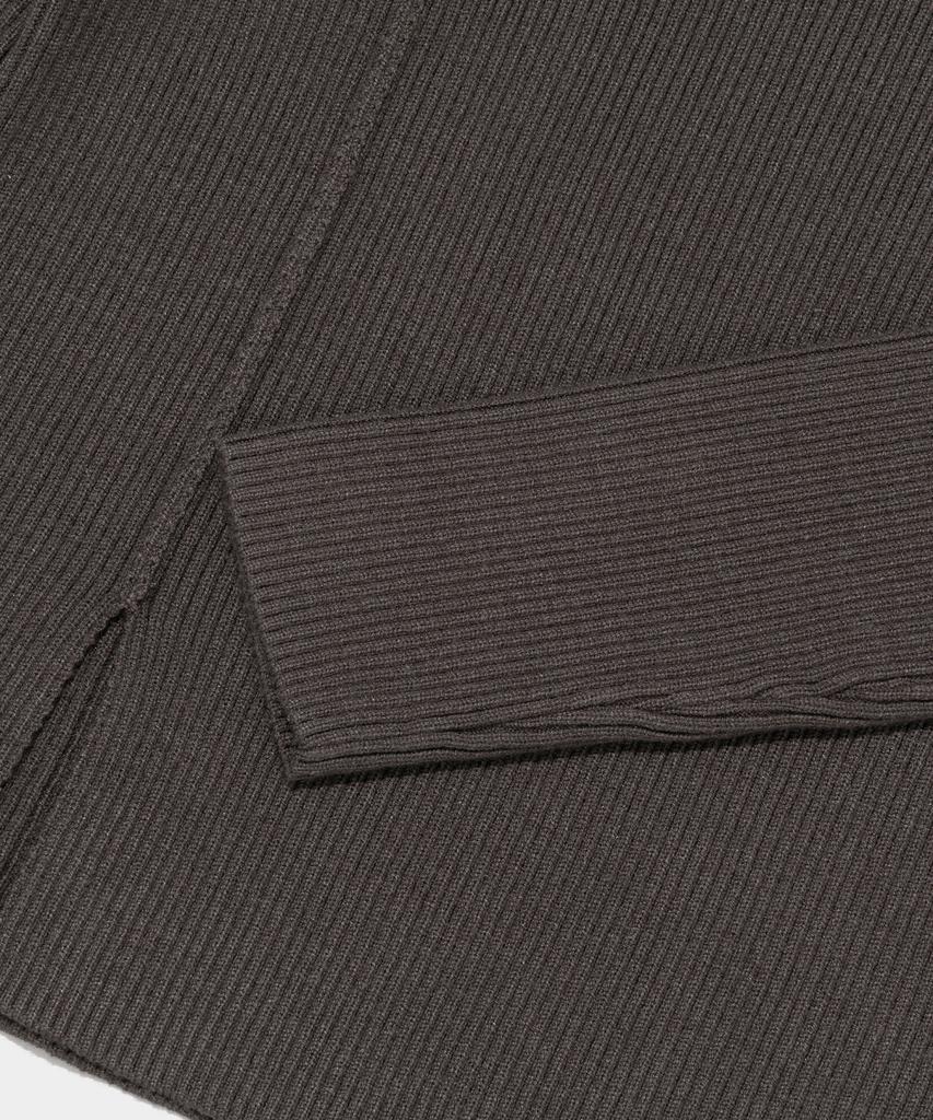 ROIDESROIS Scarf Set Round Neck Ribbed Knit (Charcoal)