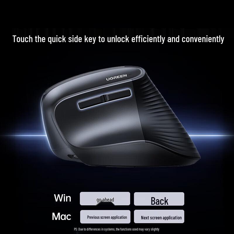 UGREEN Ergonomic Vertical Dual-Mode Silent Wireless Mouse