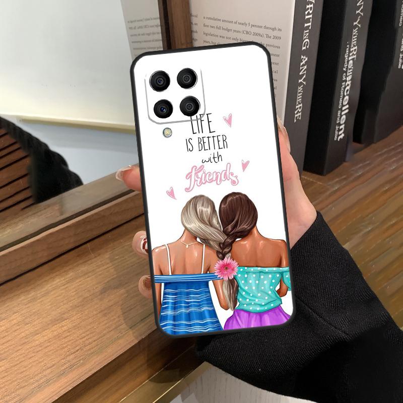 Чехол для лучших друзей BFF Matching Case для Samsung Galaxy M13 M53 M51 M31 M11 M14 M34 M54 M12 M32 M52 M16 M36 M56 M15 M35 M55