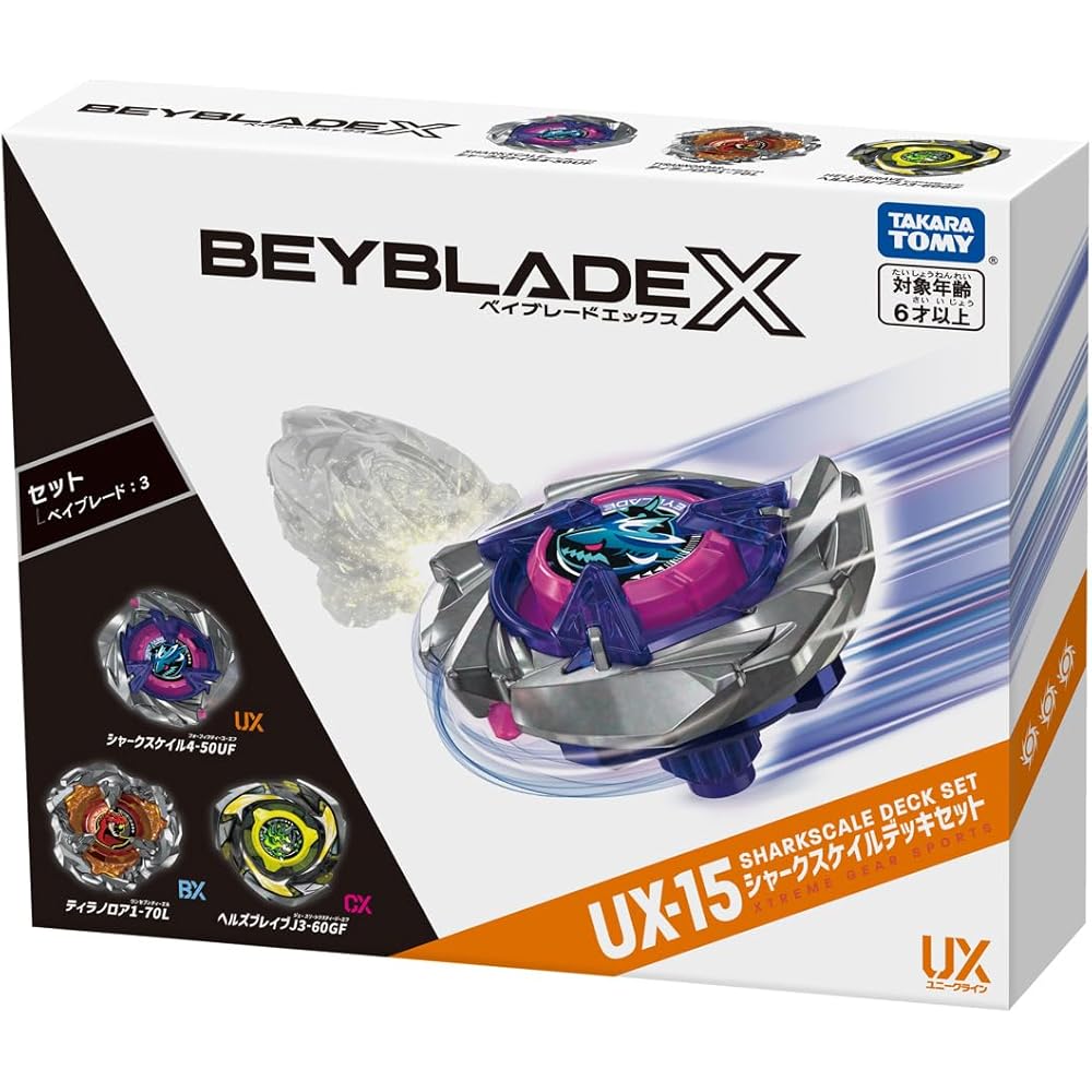 TAKARA TOMY BEYBLADE X UX-15 Набор колоды Чешуя акулы