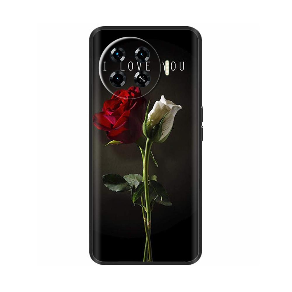 Для чехла Tecno Spark 20 Pro Plus Противоударный чехол из жидкого силикона Funda для телефона Tecno Spark20 Pro Plus Задняя крышка Череп Coque