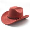 Autumn And Winter Men'S And Women'S Wide-Brimmed Suede Knight Hats Wool Hump Western Cowboy Hats