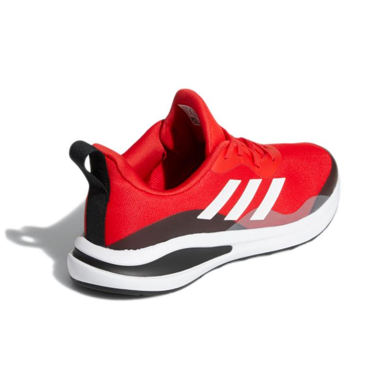 adidas FortaRun J Lace Беговые J Устойчивые к истиранию Низкие Спортивные Повседневные Кроссовки Красно-Черные Детские GY2745
