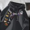 Unisex Oversized Hoodie With Cartoon Skull Dog Print Loose Fit Pullover Sweatshirt Casual Wear