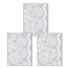 3 Polymer Clay Lace Stencils 11.4 X 15.3 Cm