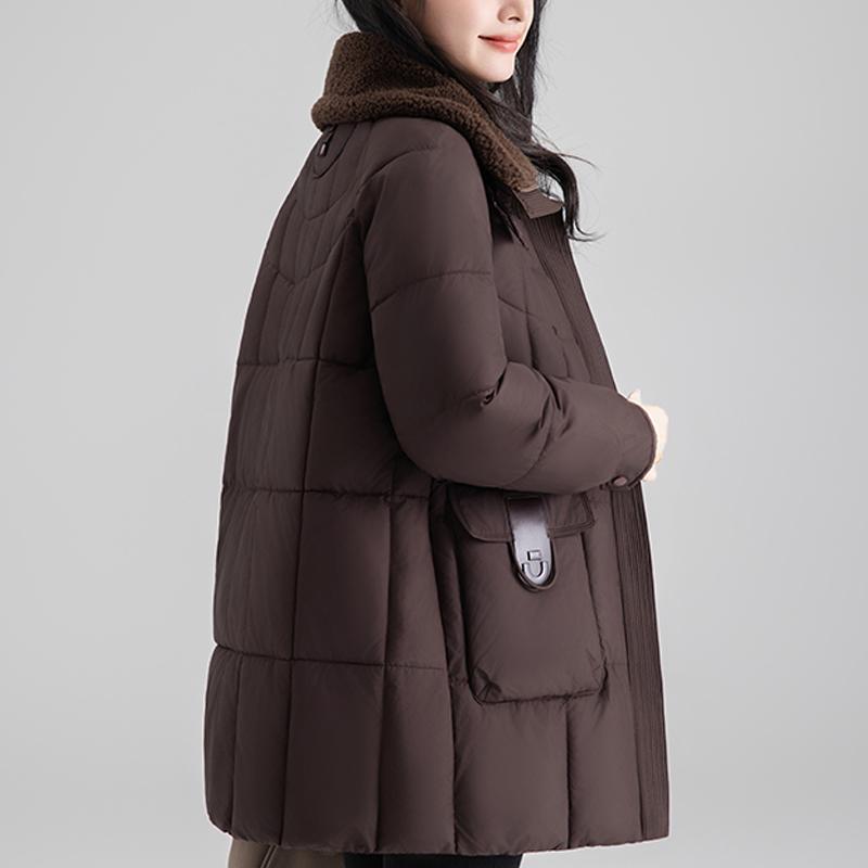 Fashion Woman Long Parkas Winter Coat Plus Size Loose Thick Warm Outerwears Elegant Women's Jackets