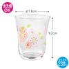 Стакан Toyo Sasaki Glass Decor Line, набор стаканов Flower Pink 230 мл, сделано в Японии, можно мыть в посудомоечной машине, стеклянный стакан, стакан для сока, пивной стакан