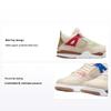 Детские кроссовки Air 4 Retro PS Wild Things кремового цвета с парусом, университетский красный DH0573-264