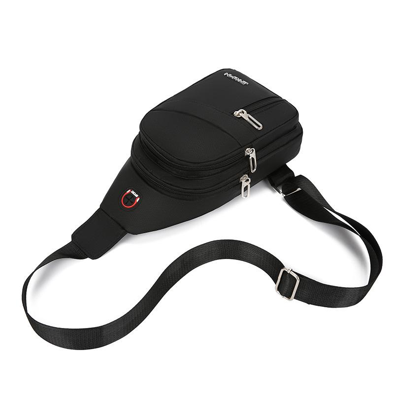 2023 Waterproof Men's Korean Oxford Canvas Shoulder & Chest Bag - Trendy Small Backpack