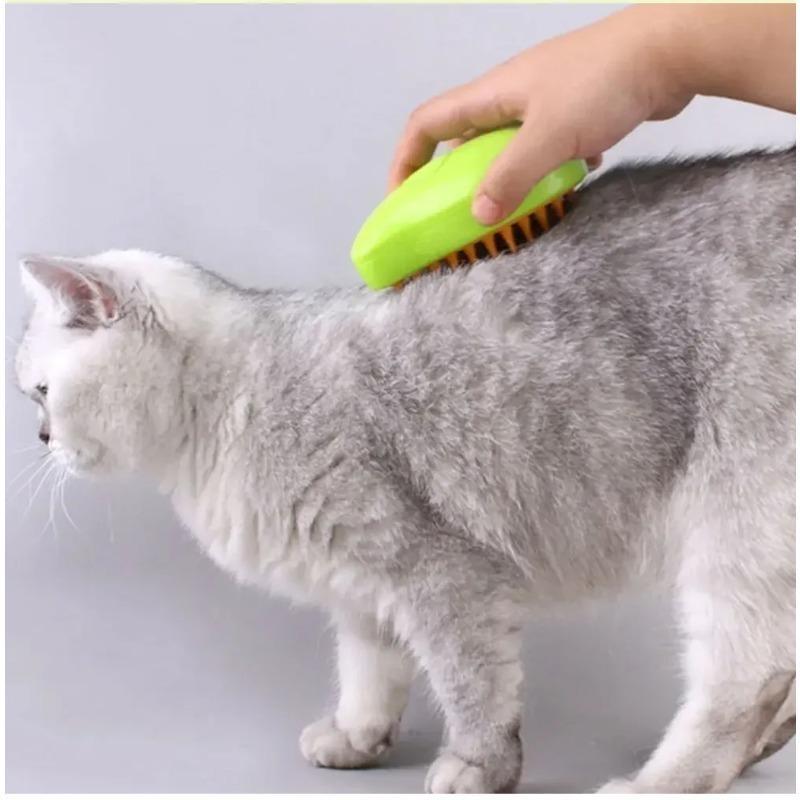 1pc -Dog Cleaning Mango Shaped Brush, Spray Massage Comb, Manual Pet Cleaning Brush, Perfect for Pet Cat,