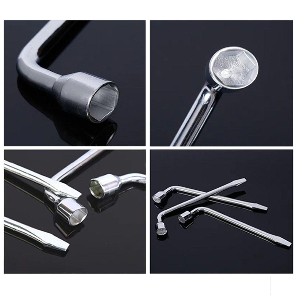 45# Steel Tire Wrench 21mm Wheel Spanner Lug Wrench for Machinery Carpentry Construction