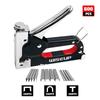 3 In 1 Nail Gun Diy Furniture Construction Stapler Upholstery Staple With 600 Staples Home Decor Carpentry Tools Steel Manual Heavy Duty Decoration