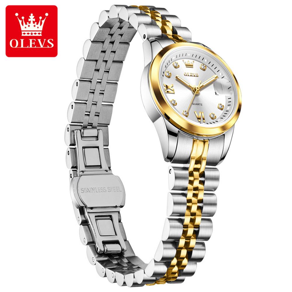 OLEVS Quartz Watches Bracelet Necklace Sets for Women Luxury Top Brand Auto Date Waterproof Elegant Ladies Dress Wristwatch Gift