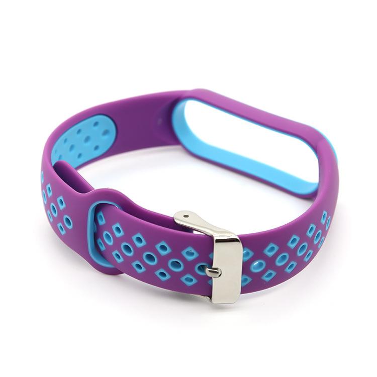 Спортивный силиконовый ремешок для браслета для Xiaomi Mi Band 7 6 5 4 3 NFC Мягкий ремешок для браслета Сменные аксессуары для умного браслета с металлической пряжкой