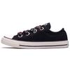 Chuck Taylor All Star Большие люверсы Удобные низкие парусиновые кеды Женские кроссовки Черные 560978C
