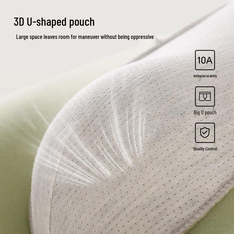 Freego Men's 10A Antibacterial Class A Pure Cotton Boxer Briefs - 4-Pack