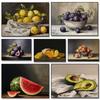 Vintage Country Kitchen Strawberry Lemon Fruit Still Life Posters Prints Canvas Painting Wall Art Picture Living Room Home Decor