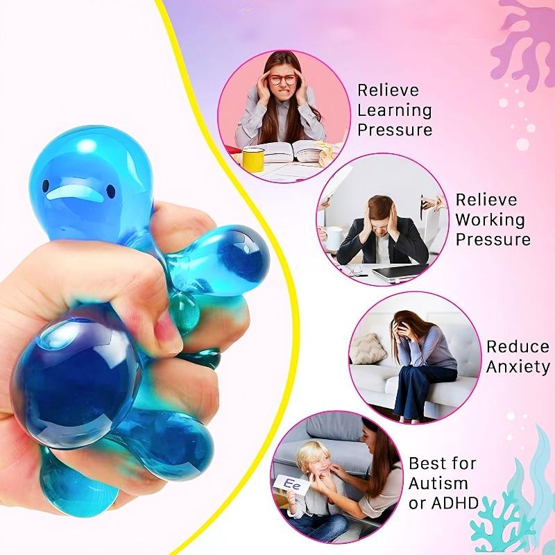 Super Soft Ice Cube Luminous Maltose Squeeze Toy Cute Animal Anti Stress Slow Rebound Decompression Toy Stress-relieving Gift
